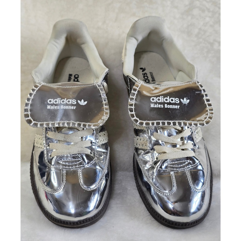 Adidas Wales Bonner Samba Silver Metallic Sneakers IG8181 Mens 9.5 Womens 10.5